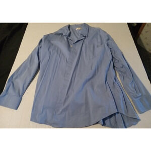 Merona Mens Size 2XL Light Blue Button Up Long Sleeve Casual/Dress Shirt